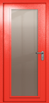 Однопольная дверь eiw-60 с максимальным стеклом (цвет красный RAL 3020)