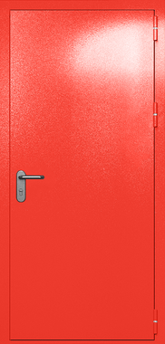Однопольная глухая дверь ei-60 (цвет красный RAL 3020) Однопольная глухая дверь ei-60 (цвет красный RAL 3020)