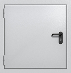 Одностворчатый квадратный люк ei-60 (цвет светло-серый RAL 7047)
