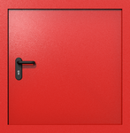 Одностворчатый квадратный люк ei-60 (цвет красный RAL 3020)