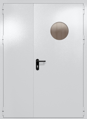 Полуторапольная дверь ei-60 с круглым стеклом (цвет светло-серый RAL 7047) Полуторапольная дверь ei-60 с круглым стеклом (цвет светло-серый RAL 7047)