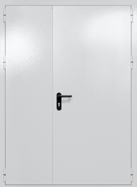 Полуторапольная глухая дверь ei-60 (цвет светло-серый RAL 7047)