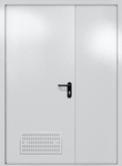 Полуторапольная глухая дверь ei-60 с вентиляцией (цвет светло-серый RAL 7047)