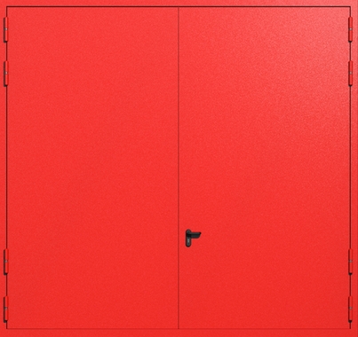 Распашные крупногабаритные ворота ei-60 (цвет красный RAL 3020) Распашные крупногабаритные ворота ei-60 (цвет красный RAL 3020)