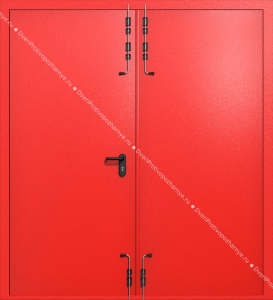 Распашные ворота ei-60 (цвет красный RAL 3020) Распашные ворота ei-60 (цвет красный RAL 3020)