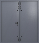 Распашные ворота ei-60 (цвет темно-серый RAL 7015)